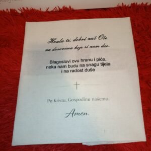 Uskrsna pokrivka za košaru dizajn 1