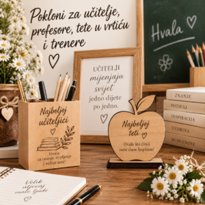 Pokloni za učitelje / profesore / tete u vrtiću / trenere