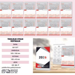 STOLNI POSLOVNI KALENDAR vertikalni