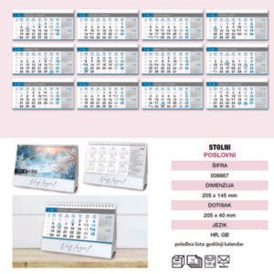 STOLNI POSLOVNI KALENDAR