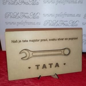 Personalizirani stalak s ključem za tatu – poklon za Dan očeva