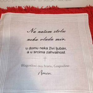 Uskrsna pokrivka za košaru dizajn 2