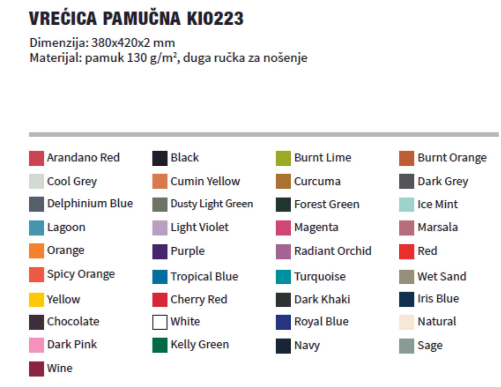 Pamučna vrećica s tiskom - Slika 2