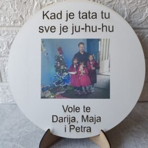 Dekorativni krug ''printana slika na drvu''