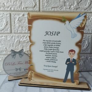 Personalizirana drvena plaketa ''dečko''