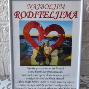 Okvir ''najboljim roditeljima''