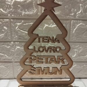 Božićni ukras ''bor sa imenima ili Sveta obitelj''