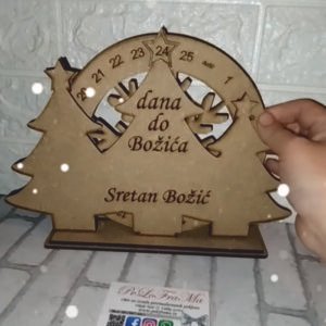 Dekoracija za odbrojavanje dana do Božića