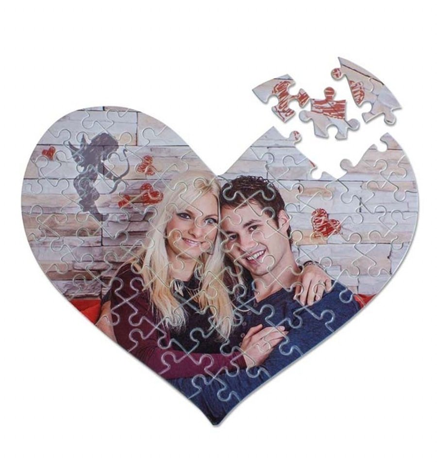 Puzzle u obliku srca sa slikom po želji