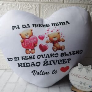 Personalizirani jastuk sa slikom i tekstom