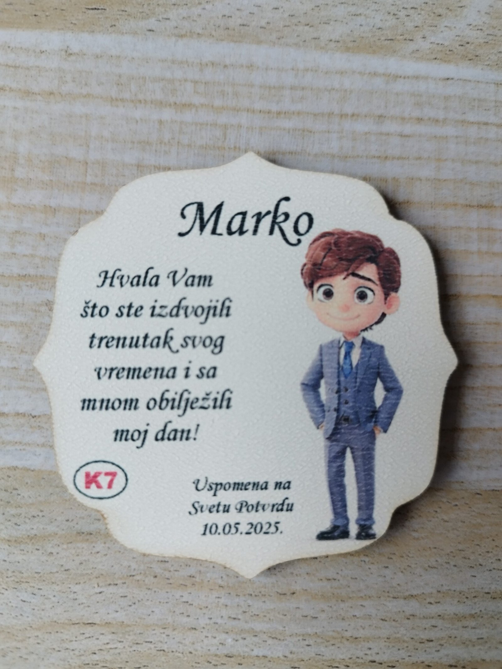 Zahvalnice za Svetu Potvrdu - dečki - Slika 2
