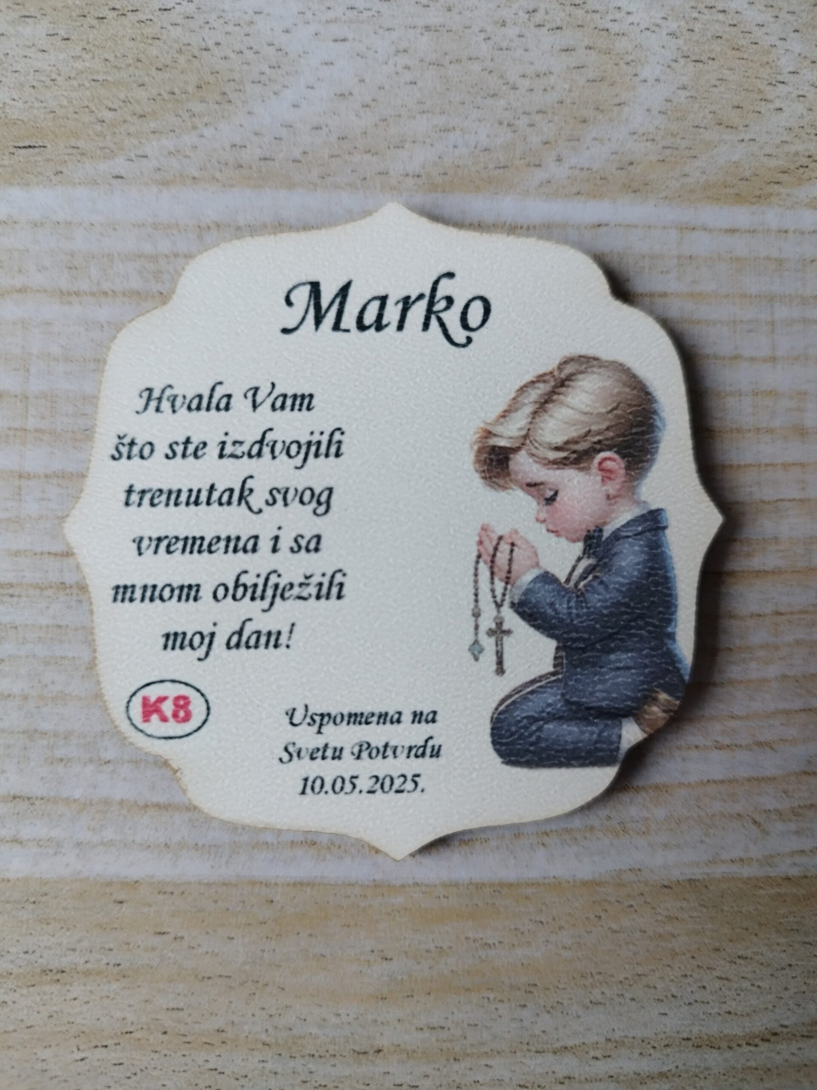 Zahvalnice za Svetu Potvrdu - dečki - Slika 3
