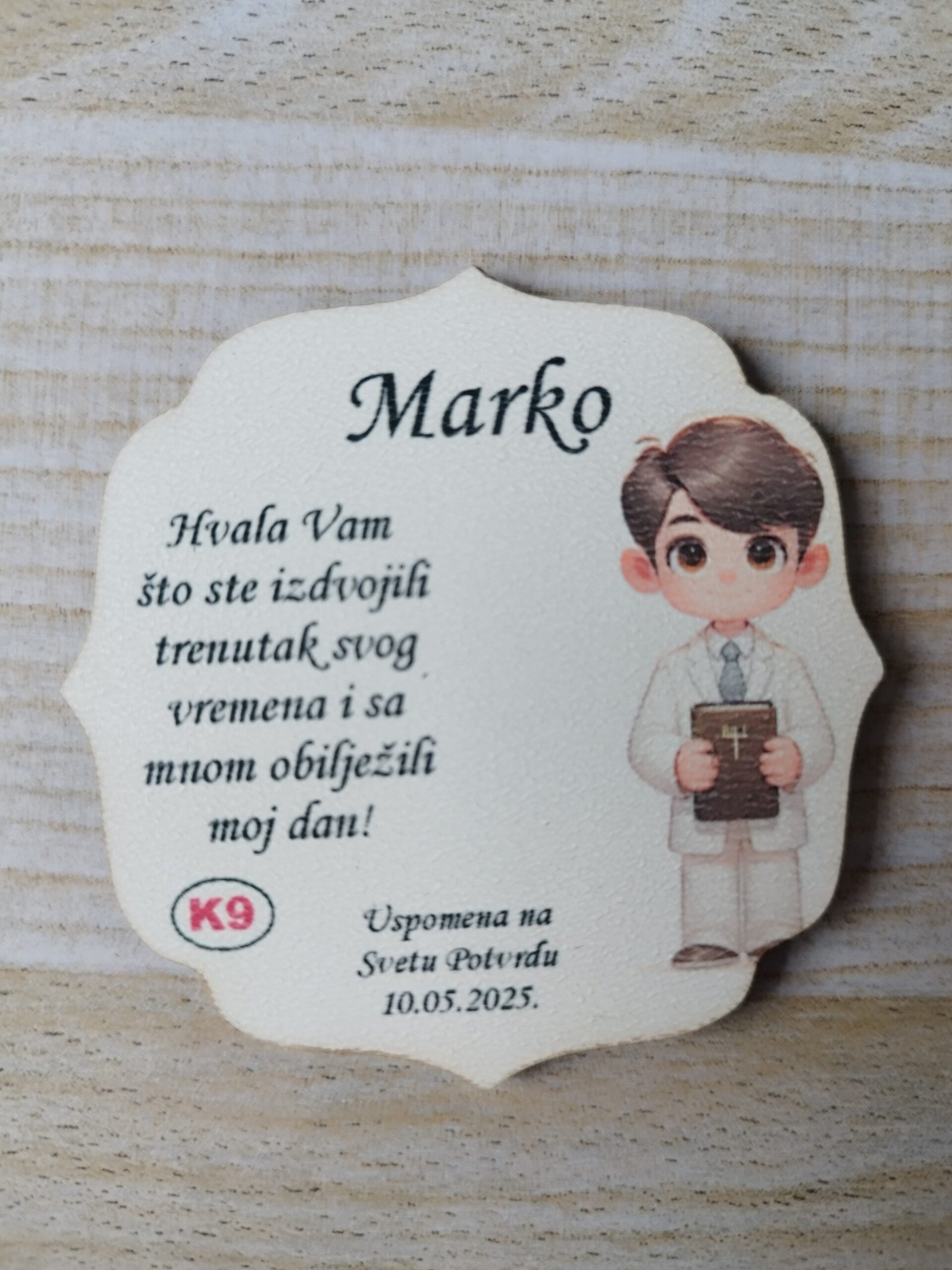 Zahvalnice za Svetu Potvrdu - dečki - Slika 4